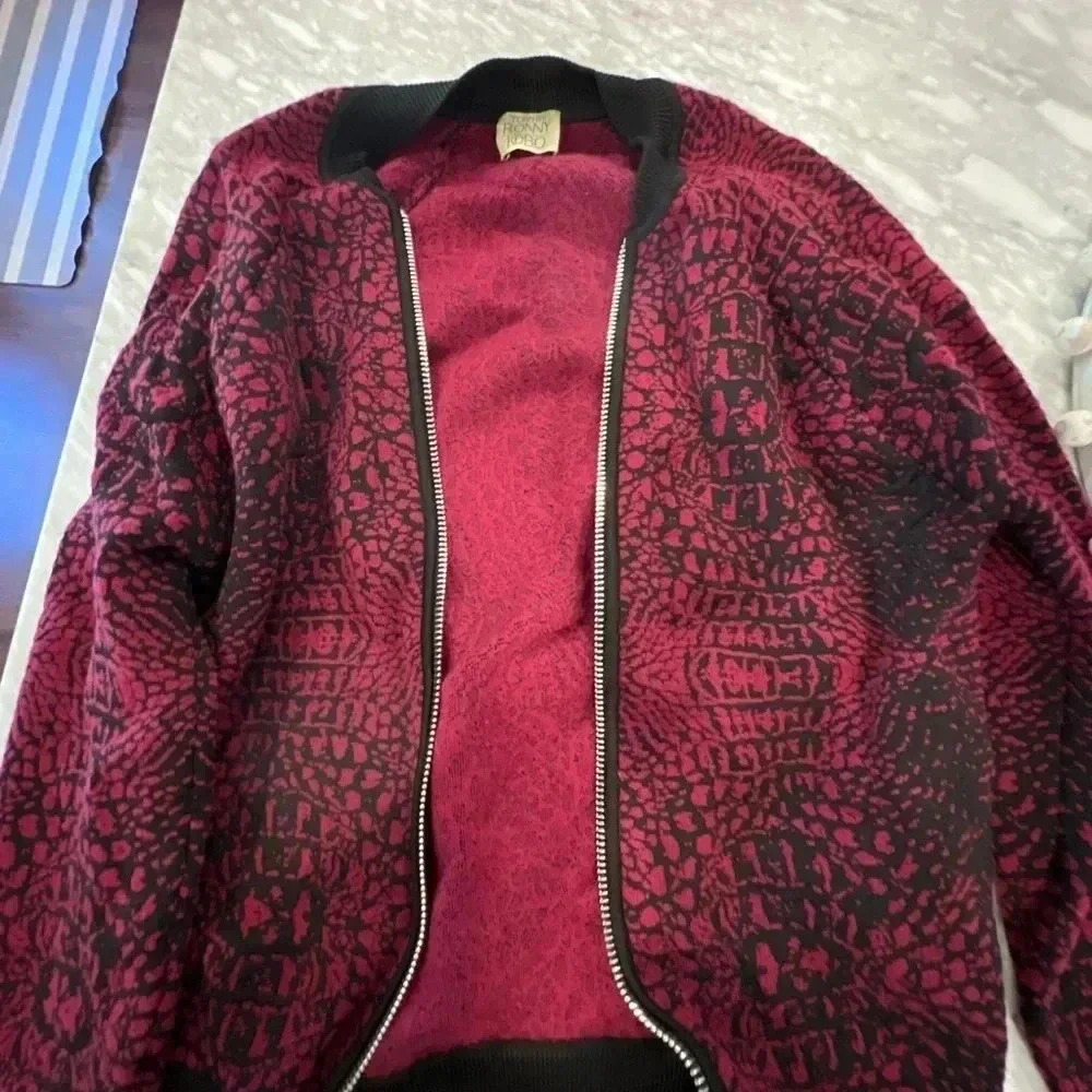 Torn by Ronny Kobo - Thick Crepe Material Bomber Jacket Size XS , EUC